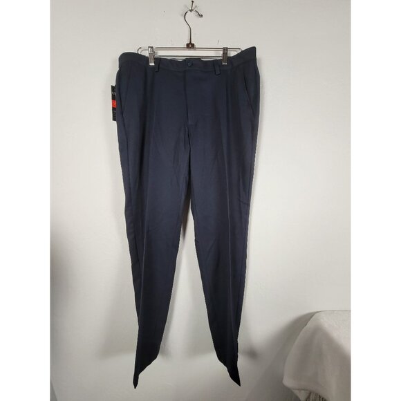 King Street Mens Navy Tailored Dress Pants 38W x 30L Ultra Series Supra-Flex New - Picture 1 of 10